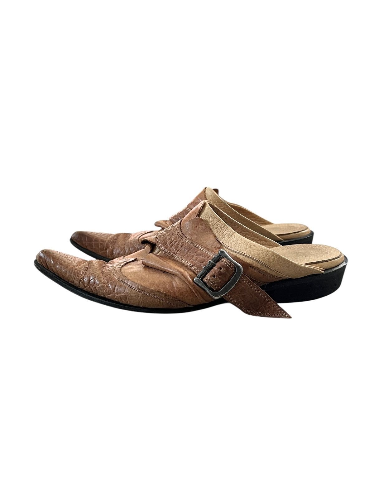 Tornado Mart Tornado Mart Pointed Toe Leather Mule Sandals Size US 8 / EU 41 - 5 Thumbnail