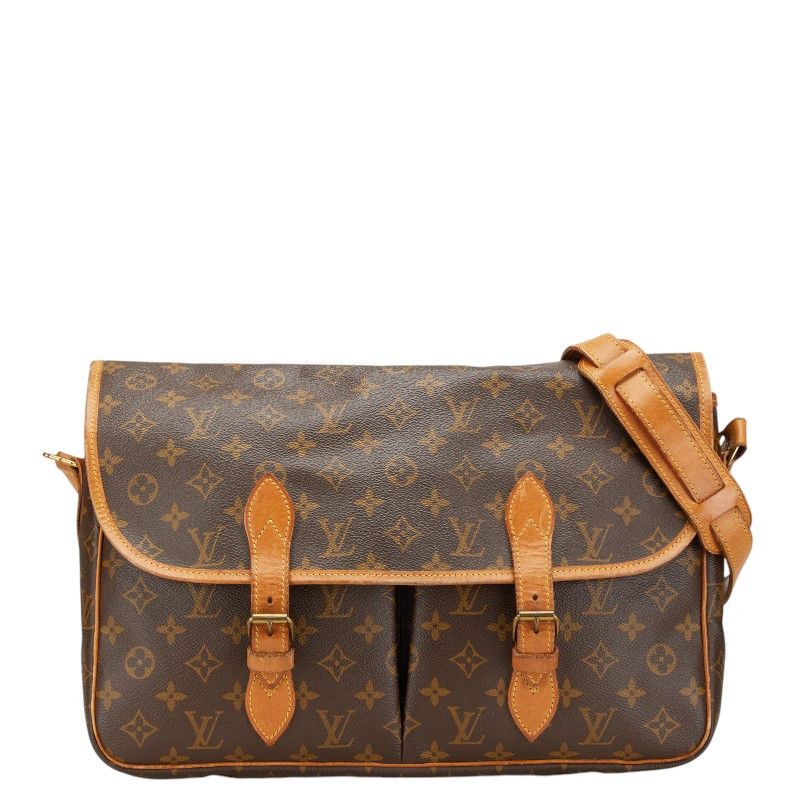 Louis Vuitton Louis Vuitton Monogram Gibeciere Gm Shoulder Bag M42246 Canvas Shoulder Bag M42246 in Brown, Women's