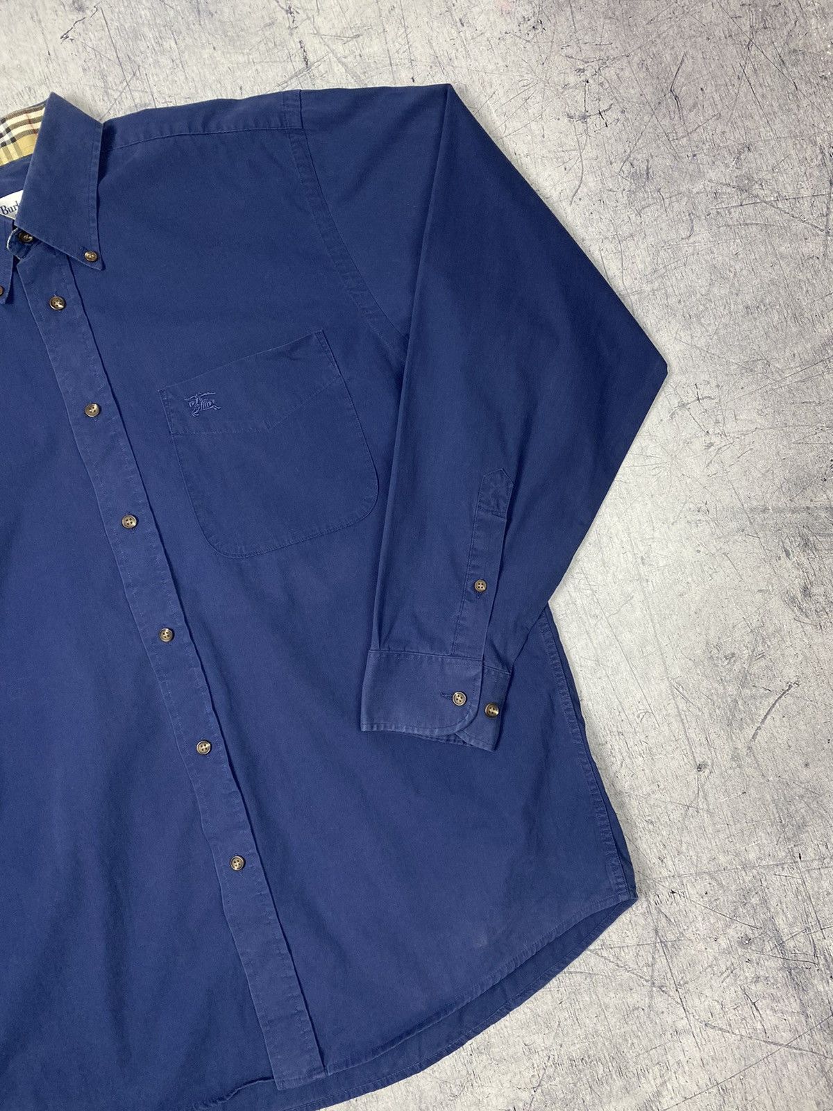 Burberry × Vintage Vintage 90 Burberry Nova Check Designer Button Up Shirt Size US M / EU 48-50 / 2 - 4 Thumbnail