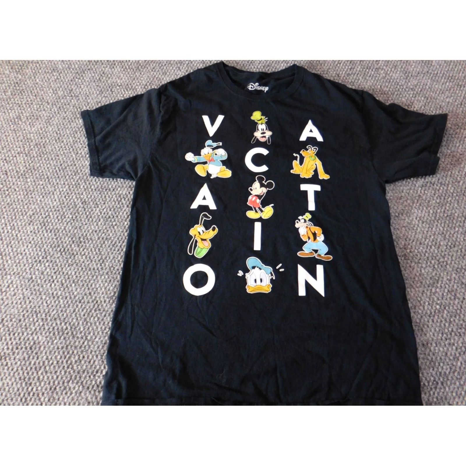 Disney Disney Shirt M Men Black Mickey Mouse Goofy Classic Cartoon Crew Neck Short Sleeve Cotton T-Shirt Size US M / EU 48-50 / 2 - 3 Thumbnail