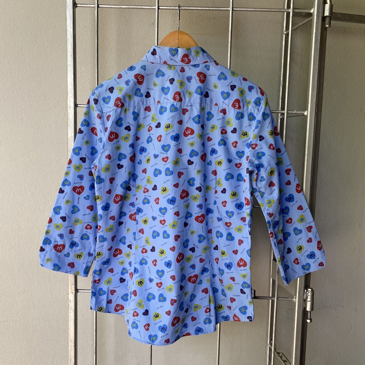 Moschino MOSCHINO Blue M&M Print Shirt Size L / US 10 / IT 46 - 12 Thumbnail