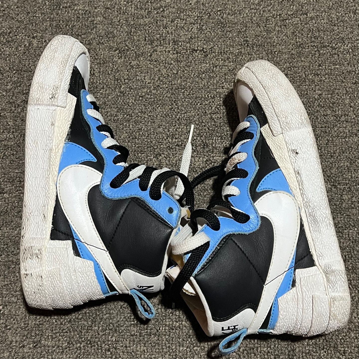 Nike × Sacai Nike x Sacai Blazer Mid White Black Legend Blue Size US 6 / IT 36 - 5 Thumbnail