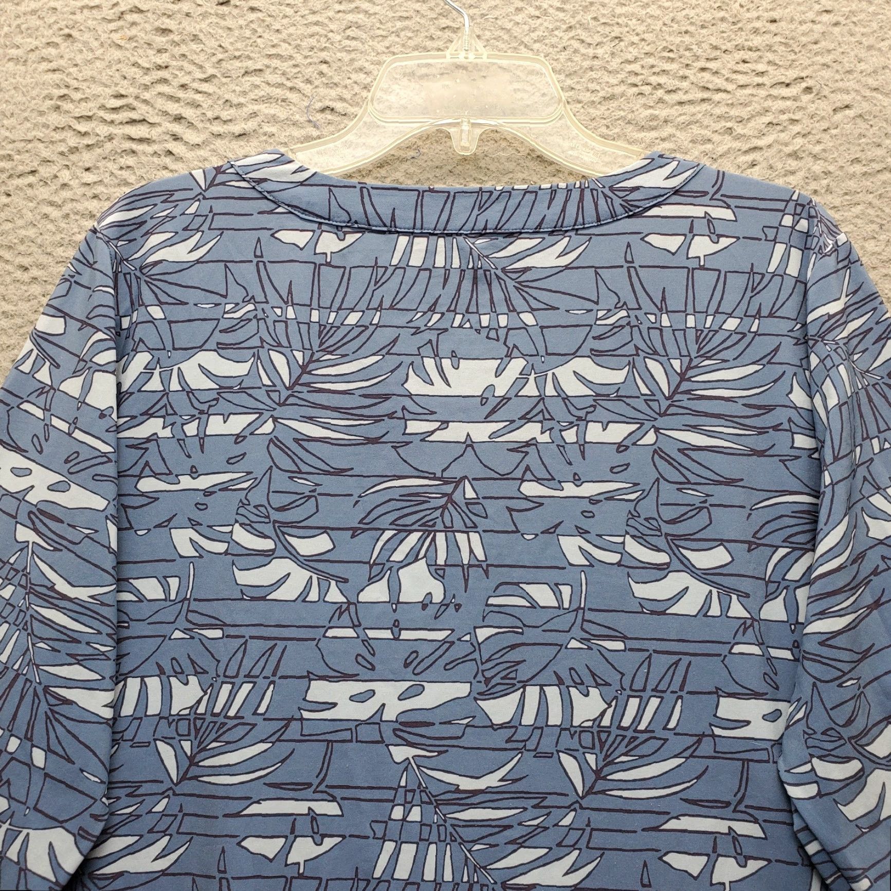 Vintage L.L. Bean Tunic Dress Womens L Multi Tropical Leaf V-Neck Side Slit Dress Size L / US 10 / IT 46 - 8 Thumbnail