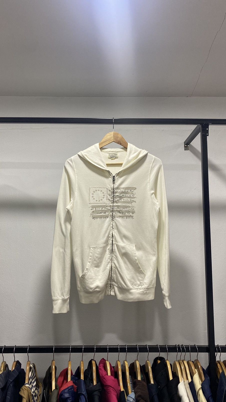 Designer × Polo Ralph Lauren × Vintage Polo Ralph Lauren Zipper Hoodie Size M / US 6-8 / IT 42-44 - 2 Thumbnail