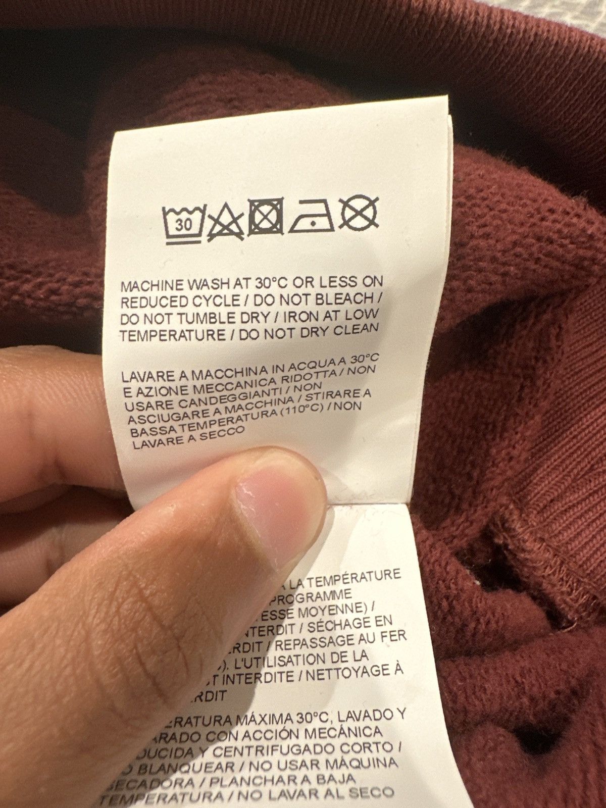 Off-White Off White white paint over script hoodie Size US M / EU 48-50 / 2 - 5 Thumbnail
