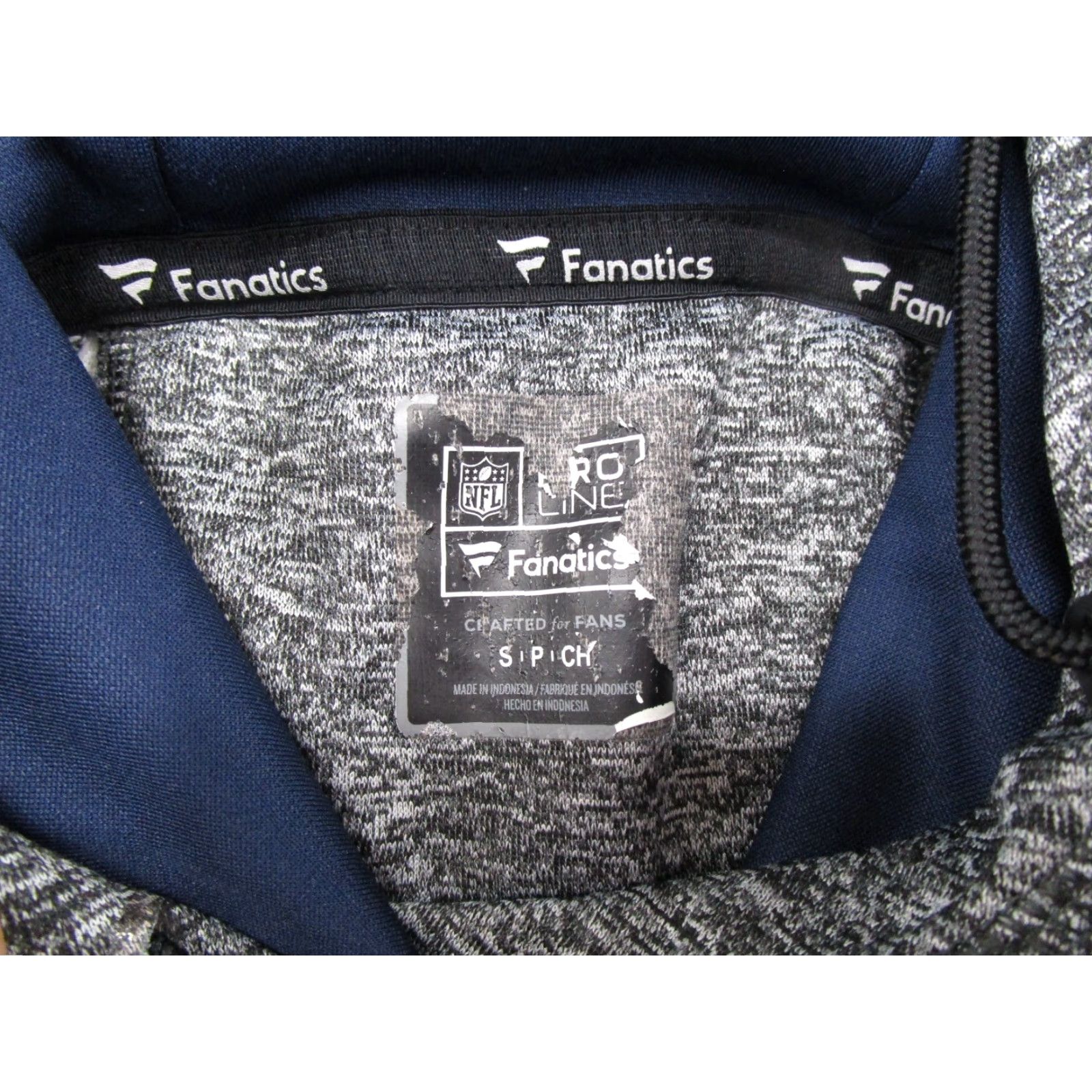 Vintage Fanatics NFL Hoodie Denver Broncos Football Pullover Size S Gray Blue Womens Size S / US 4 / IT 40 - 3 Thumbnail