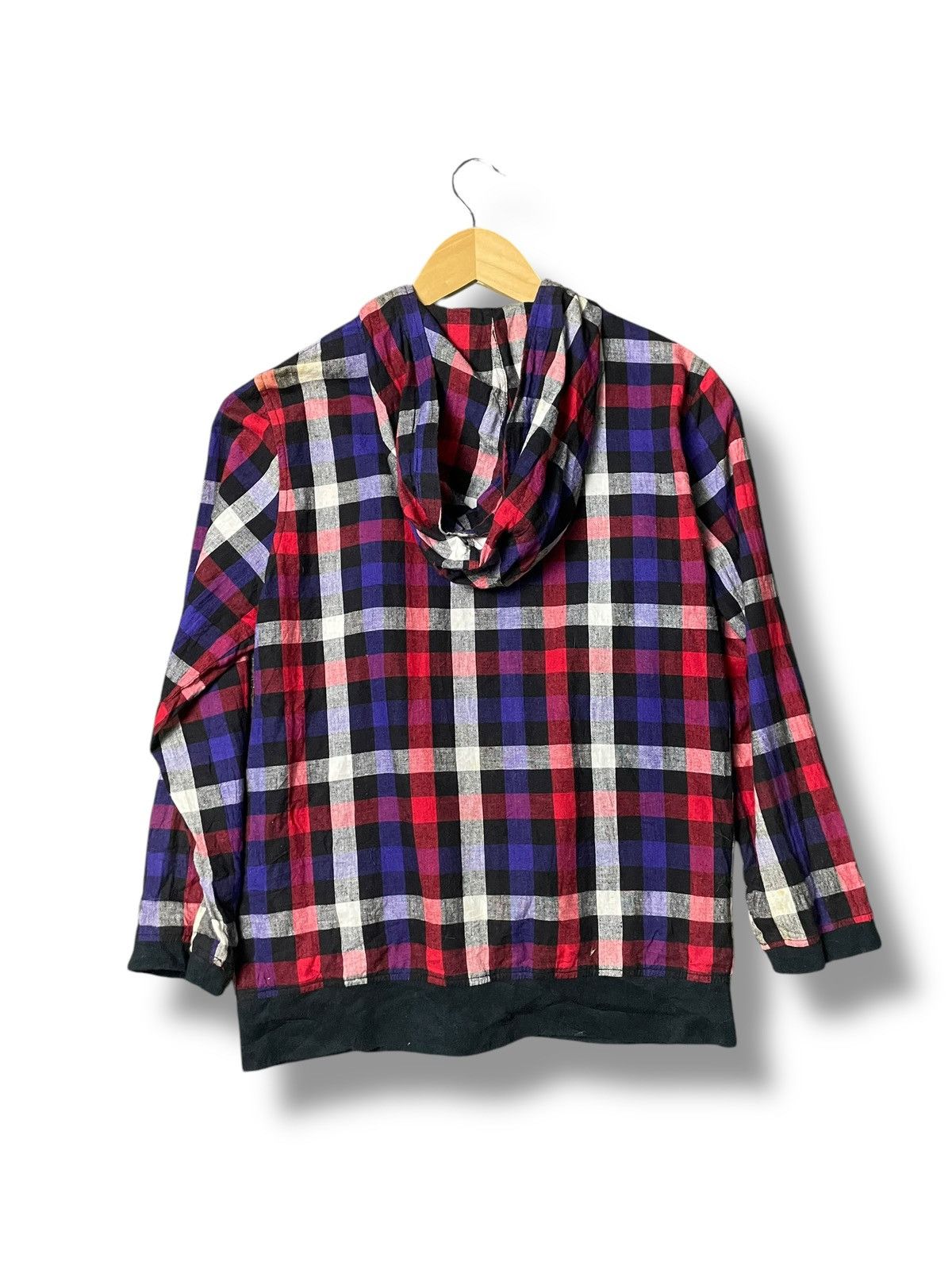 Beams Japan × Japanese Brand BEAMS Brand Checked Cotton Zipper Hoodie (62) Size US M / EU 48-50 / 2 - 6 Thumbnail