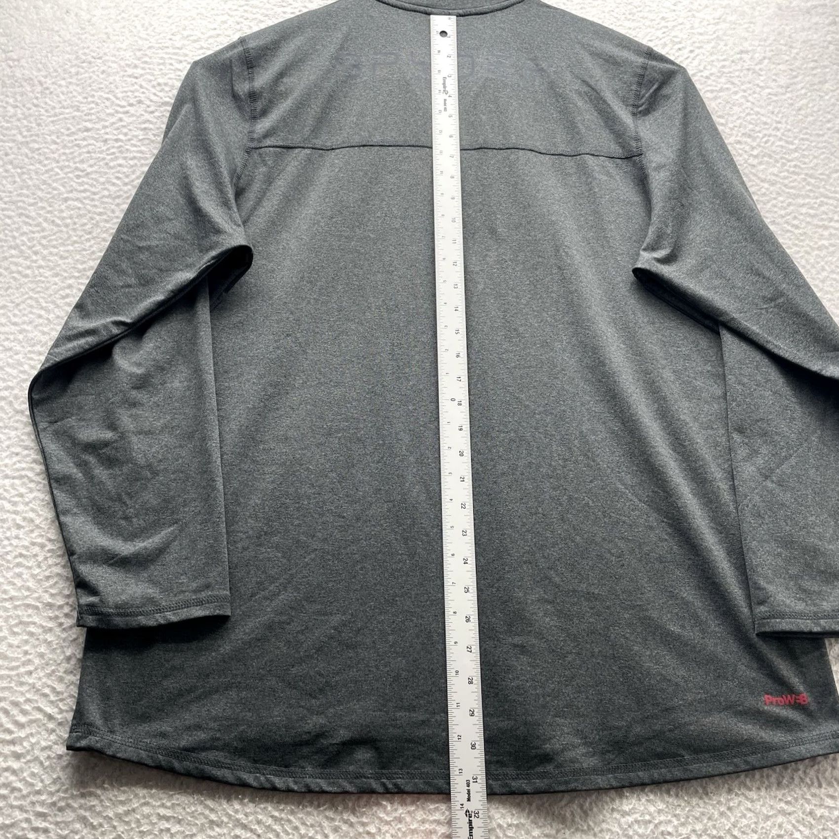 Spyder Spyder Mens XL Heather Gray ProwB Performance 1/4 Zip Hiking Jacket Sports Athleisure Activewear Men XL Gray Spyder Active Pullover Jacket Size US XL / EU 56 / 4 - 7 Thumbnail