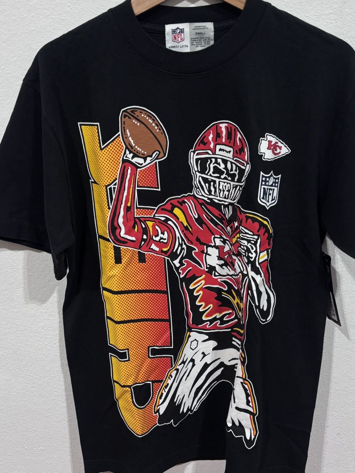 Warren Lotas Warren Lotas x NFL Kansas Black Tee Size US S / EU 44-46 / 1 - 2 Thumbnail