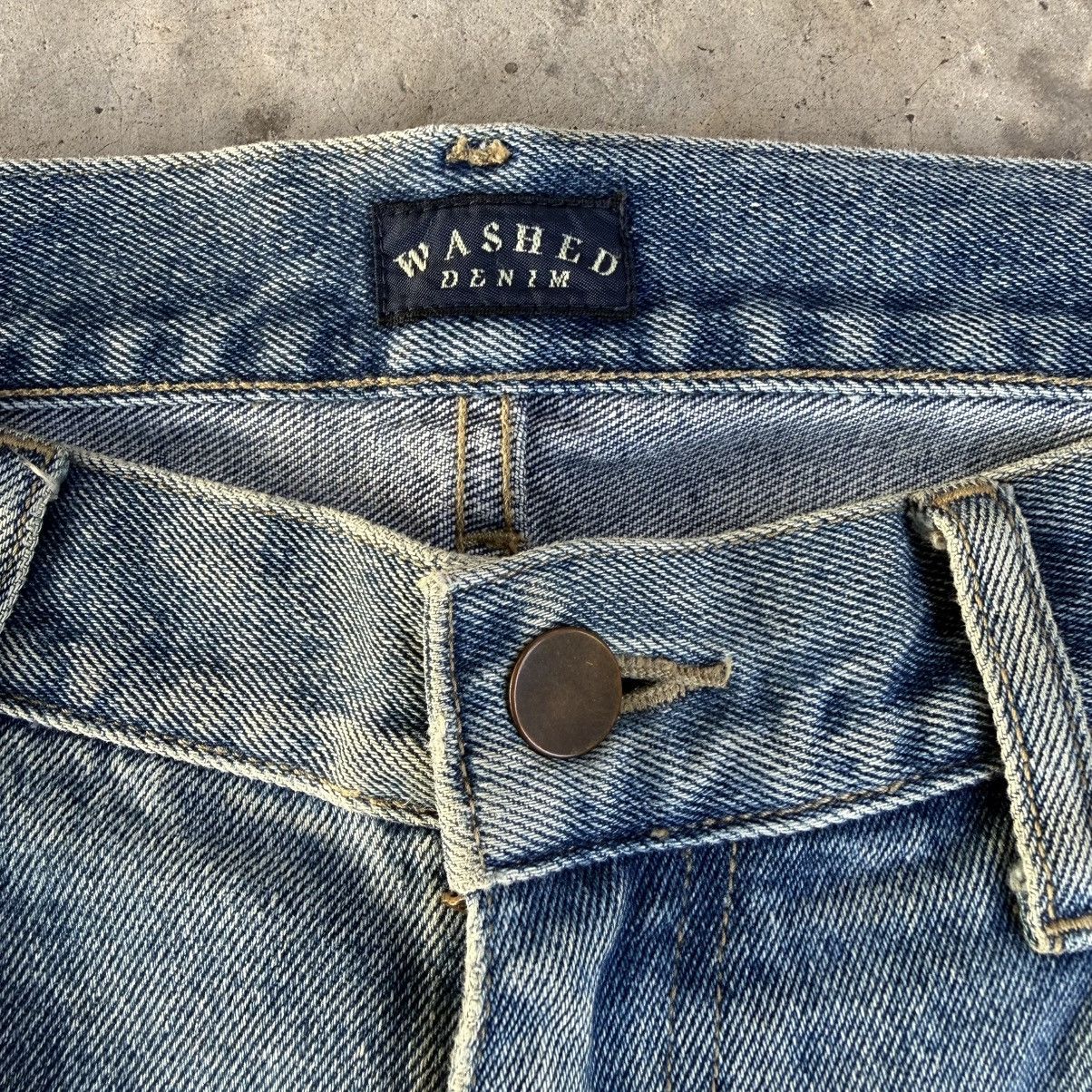 Japanese Brand W34 Vintage Washed Denim Faded Jean Pants Size US 34 / EU 50 - 4 Thumbnail