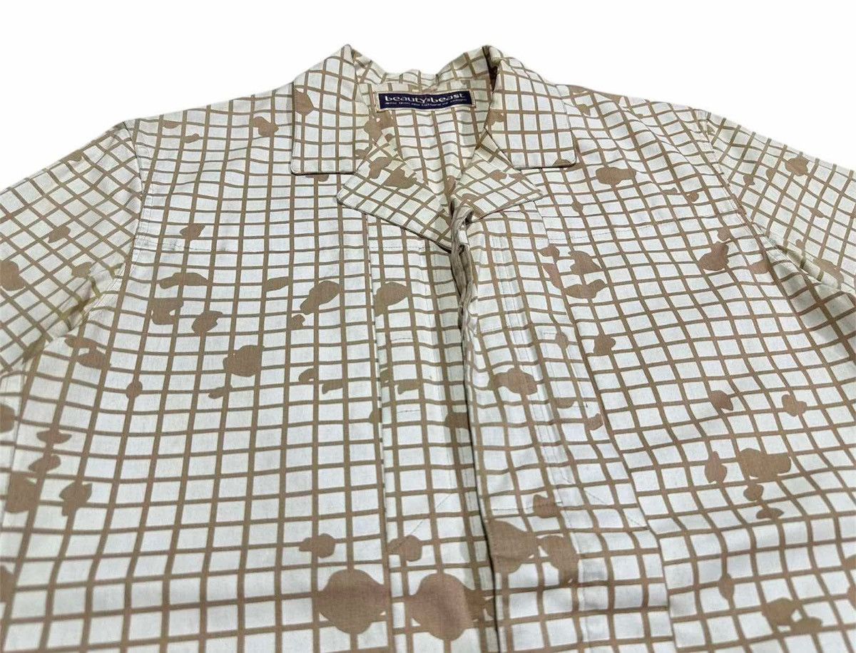 20471120 × Beauty Beast 🔥Rare Archived Vintage Beauty Beast Shirt Waxed Grid Pattern Size US M / EU 48-50 / 2 - 1 Thumbnail
