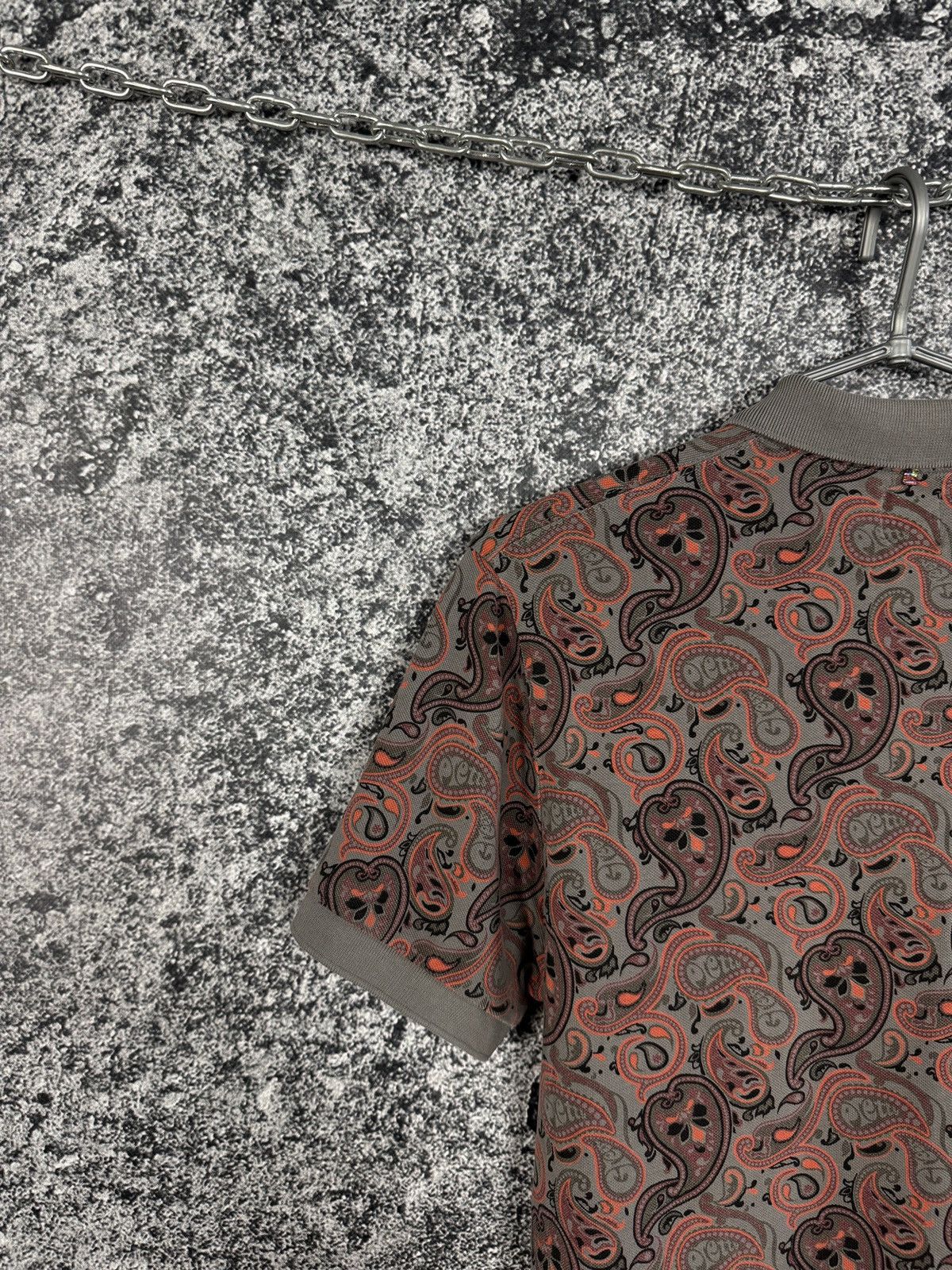 Pretty Green Pretty Green Short Sleeve Polo Shirt Paisley Print Size S Size US S / EU 44-46 / 1 - 12 Thumbnail