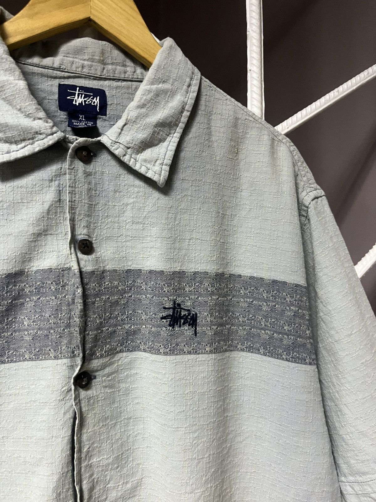 Stussy Vintage 90s Stussy Y2K Shirt Size US XL / EU 56 / 4 - 4 Thumbnail