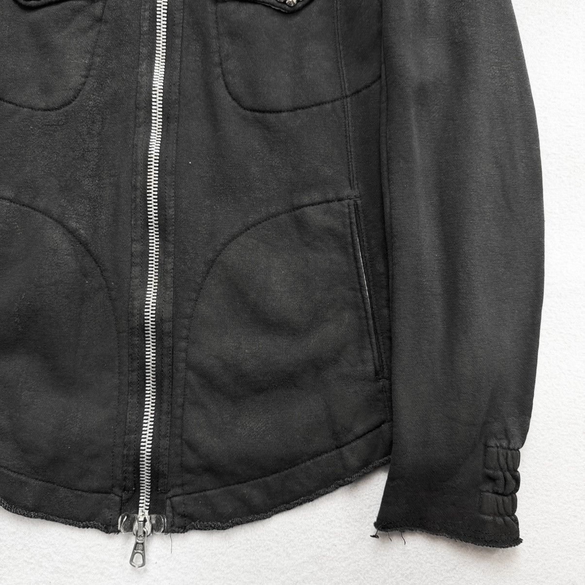 Other 2000s maktig (by Maktig Rafinato) Waxed Studded Zip Hoodie Size US M / EU 48-50 / 2 - 4 Thumbnail