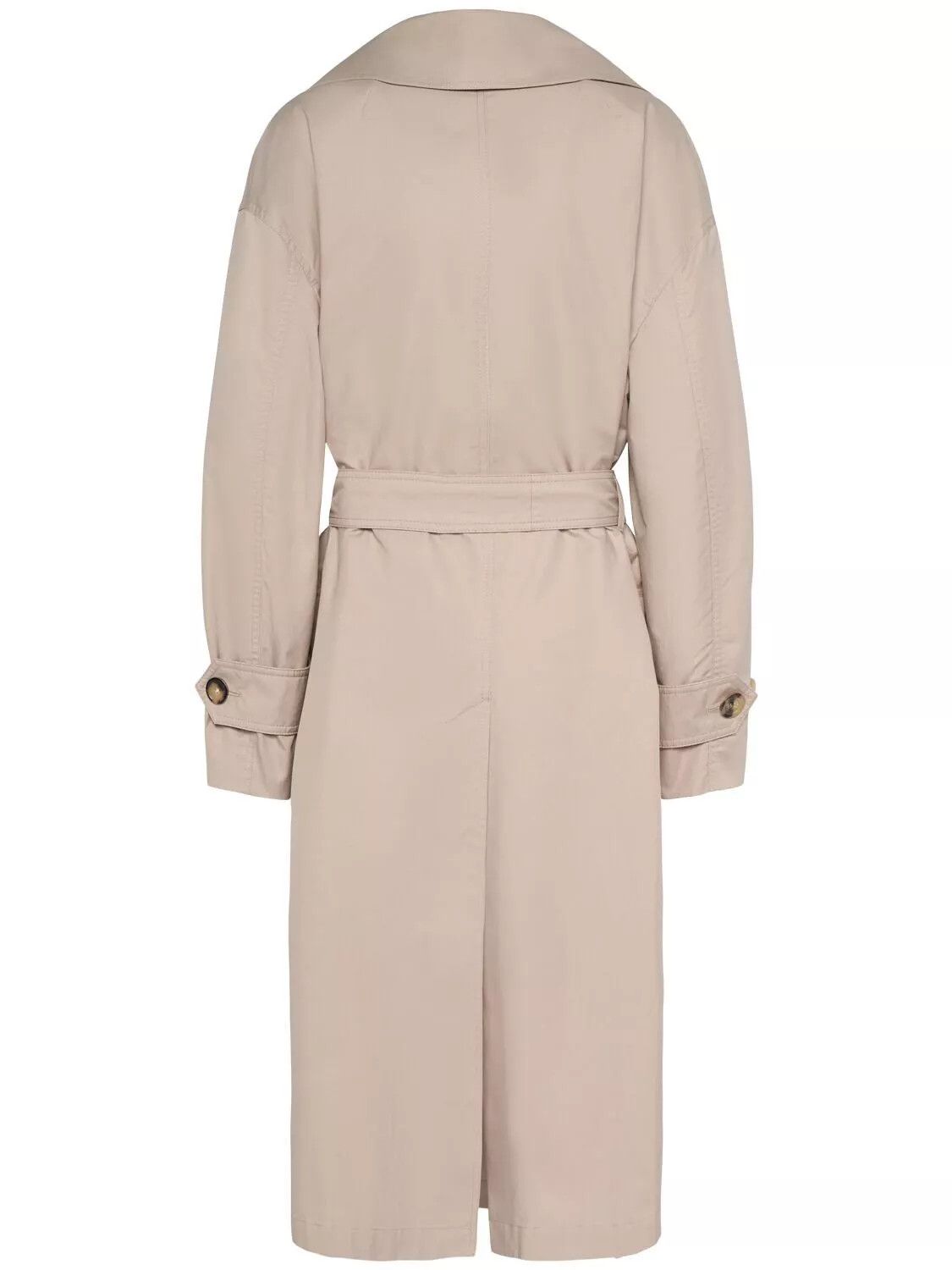 Max Mara MAX MARA Mtrench Sand Double-Breasted Twill Coat Size XXL / US 16-18 / IT 52-54 - 2 Thumbnail