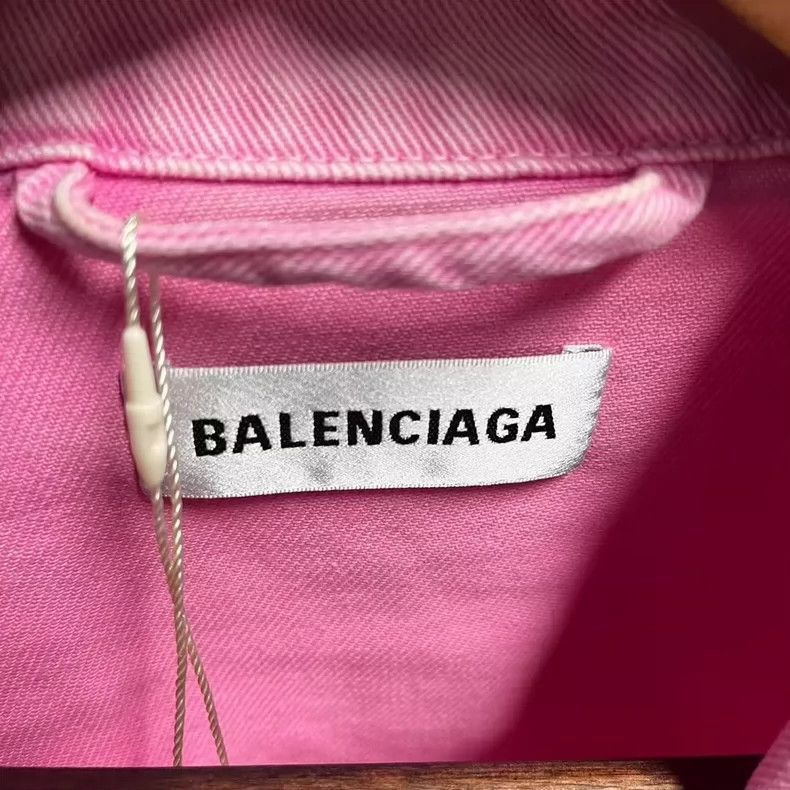 Balenciaga Balenciaga Embroidered Logo Denim Coat-2506 Size US XS / EU 42 / 0 - 3 Thumbnail