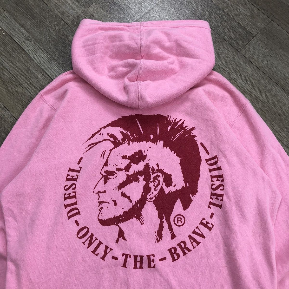 Diesel × Japanese Brand 2000s Diesel “Only The Brave” Big Logo Pull Over Hoodie Punk Size US M / EU 48-50 / 2 - 2 Thumbnail