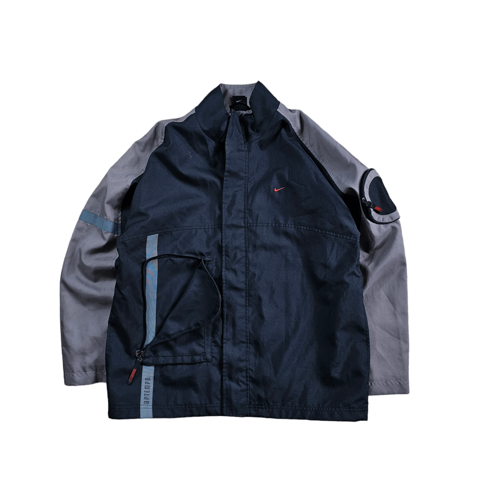 image of Nike Uptempo Stealth Pocket Windbreaker Jacket Tech M in Black, Men's (Size Medium)