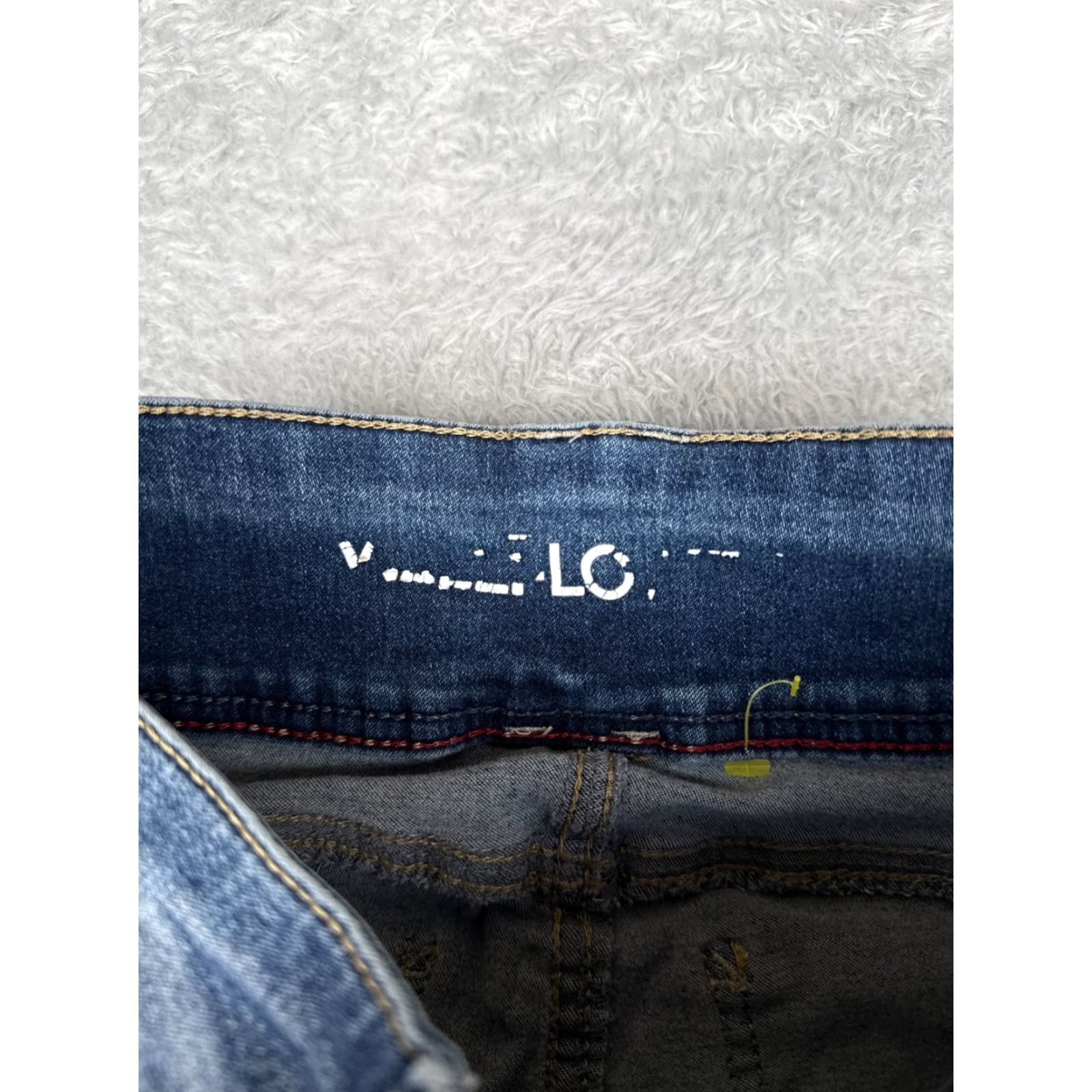 Vintage Wallflower Jeans Womens Skinny Jeans 5 Regular Fit Blue Denim Distressed Mid Rise Cotton Spandex Casual Size 27" / US 4 / IT 40 - 6 Thumbnail