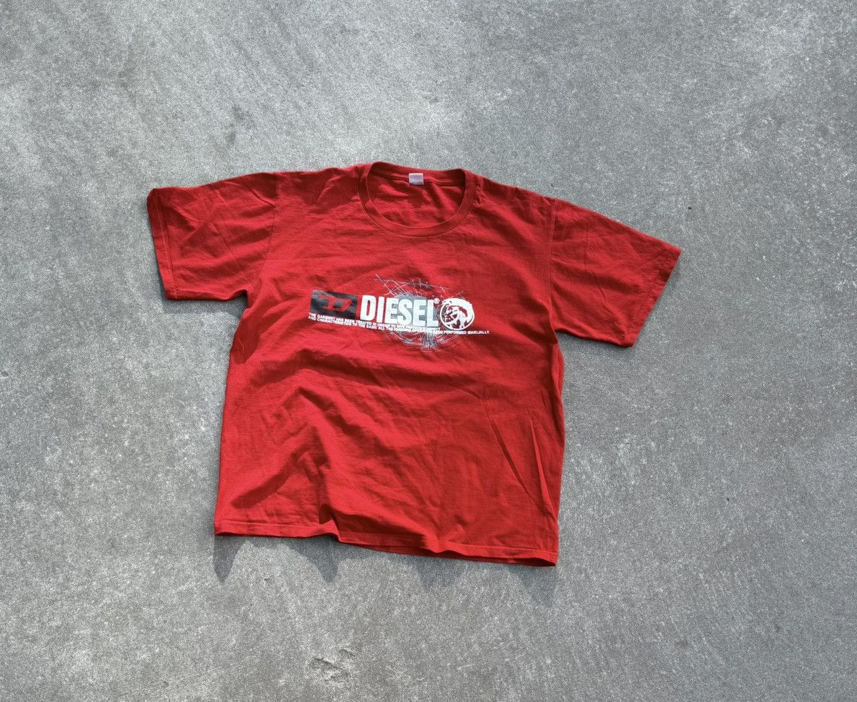 Diesel × Vintage Vintage Diesel Y2K avantgarde streetwear T-shirt Size US L / EU 52-54 / 3 - 3 Thumbnail