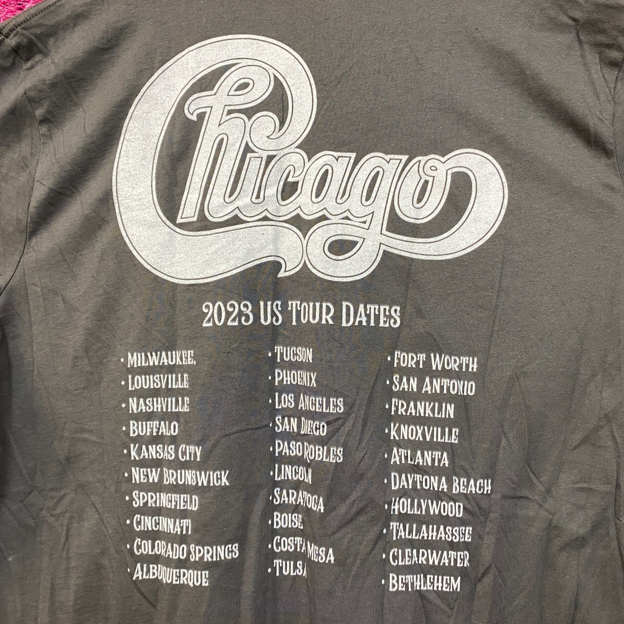 Band Tees Chicago Spell-out Band Logo Soft Jazz Rock Band Tee 2X Size US XXL / EU 58 / 5 - 4 Thumbnail