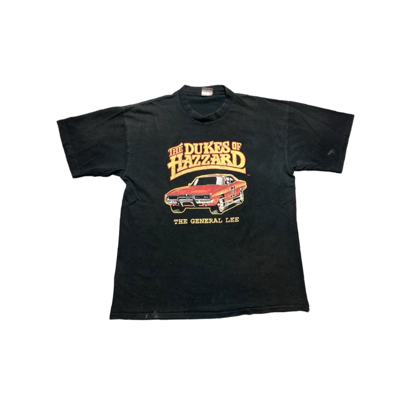 Lee VINTAGE 90s graphic T-Shirt DukeS of Hazzard General Lee TV Movie Promo XL Mens Black Size US XL / EU 56 / 4 - 1 Thumbnail