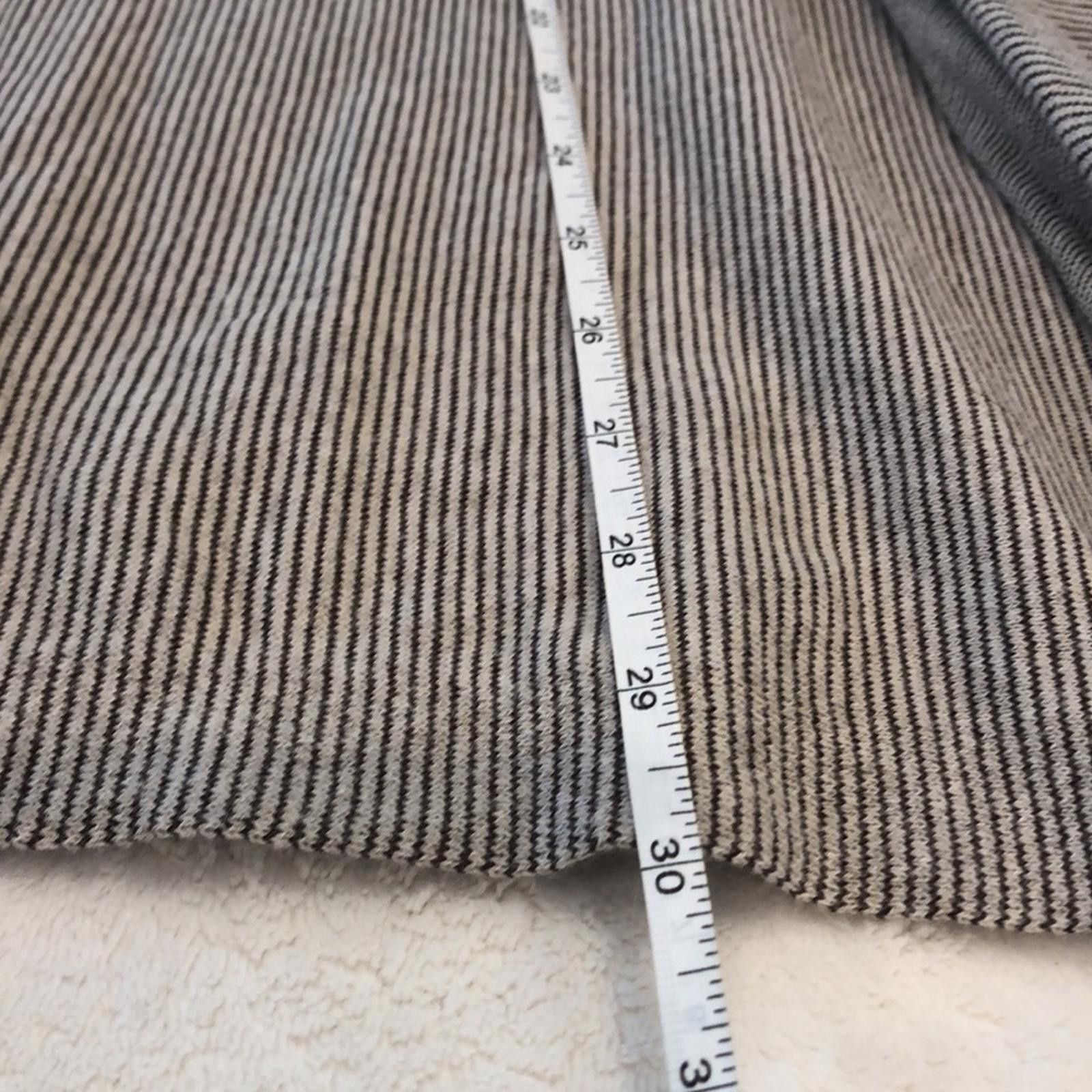 Other Pure Jill Striped midi sweater dress cream black SZ LG Size L / US 10 / IT 46 - 10 Thumbnail