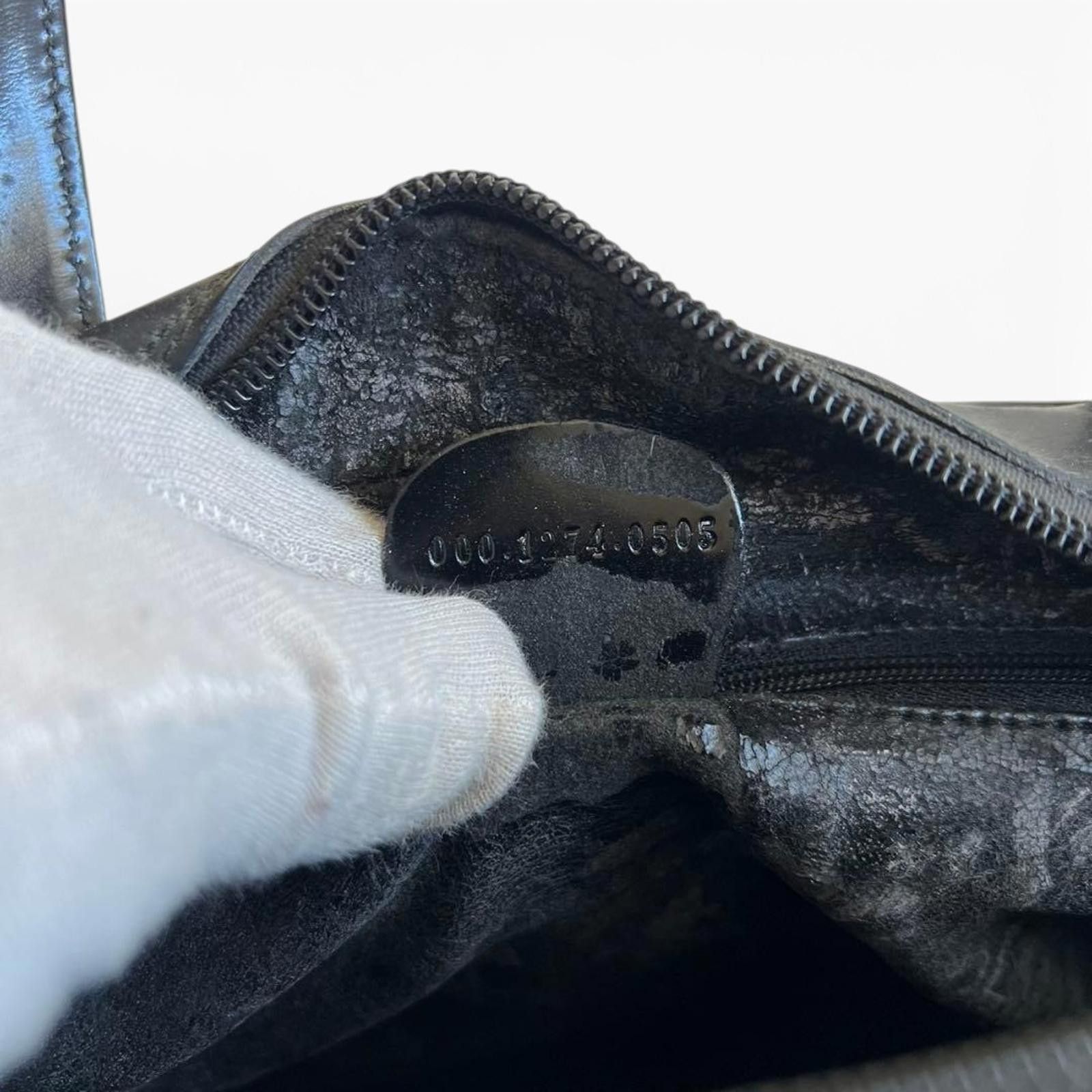 Gucci Gucci - Vintage Black Leather Tote Bag Size ONE SIZE - 9 Thumbnail