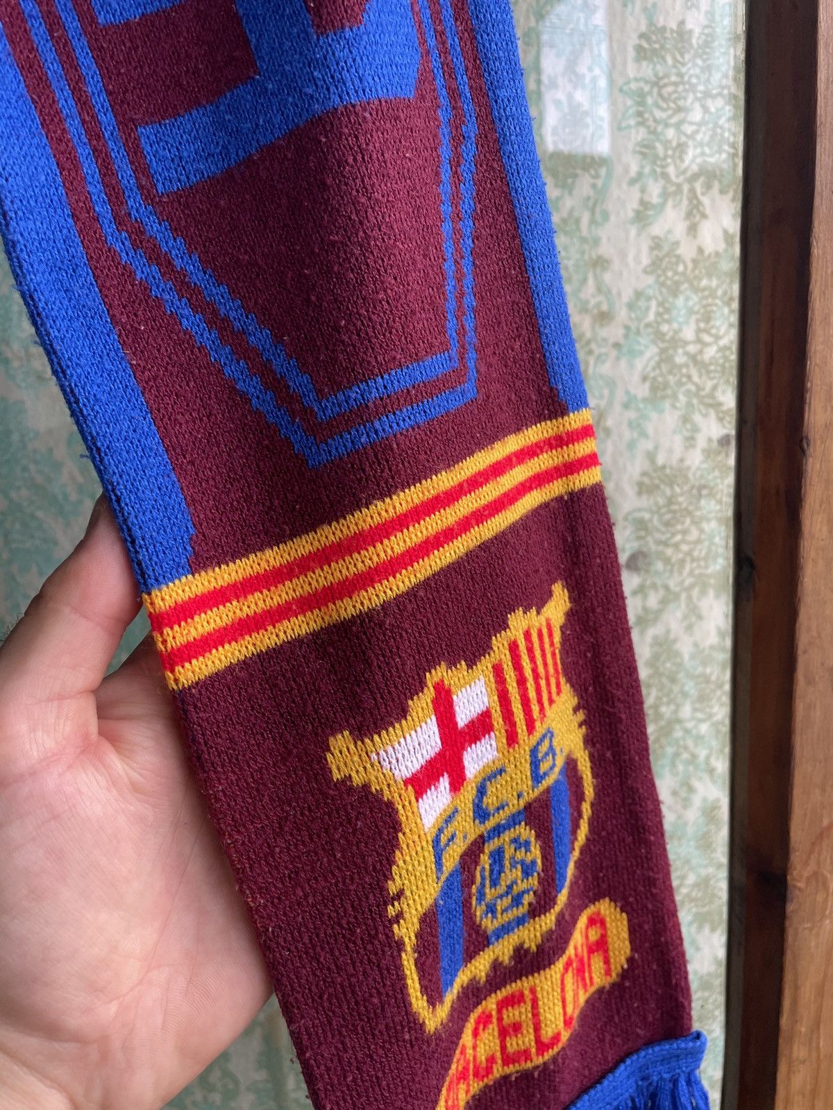 Other Vintage FC Barcelona Football Soccer Scarf Size ONE SIZE - 5 Thumbnail