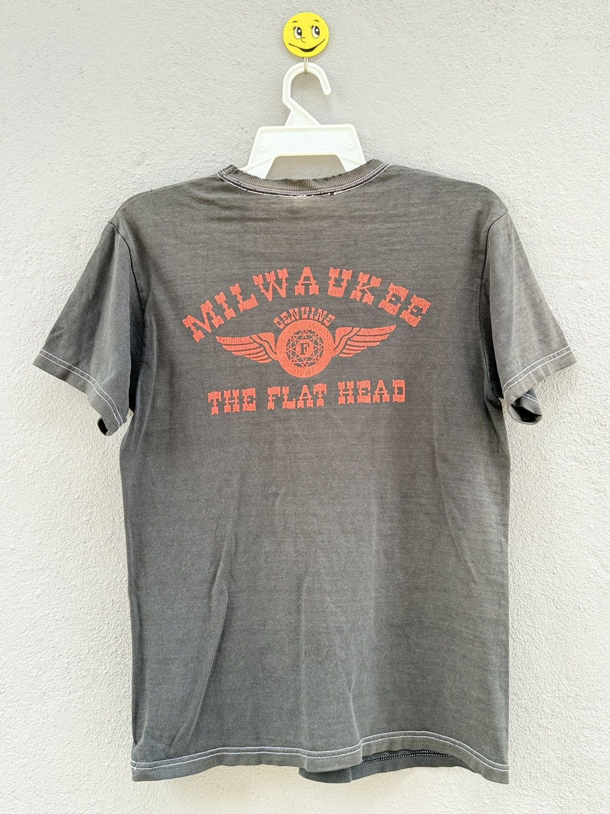 The Flat Head Thrashed Japan The Flat Head Milwaukee Backhit Sun Faded T Size US S / EU 44-46 / 1 - 1 Thumbnail