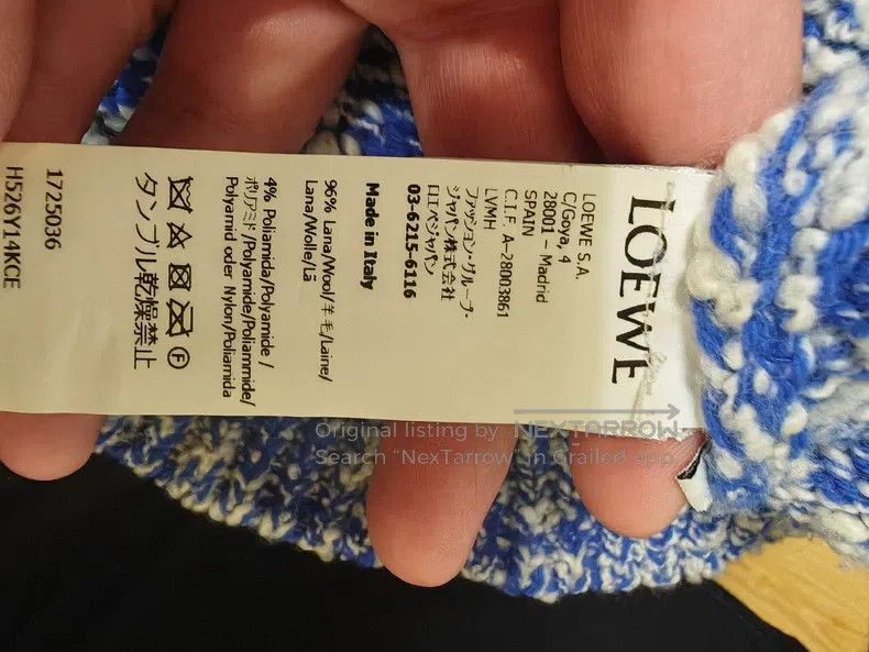 Loewe Loewe Blue and White Snowflake Large Logo Sweater Size US M / EU 48-50 / 2 - 5 Thumbnail