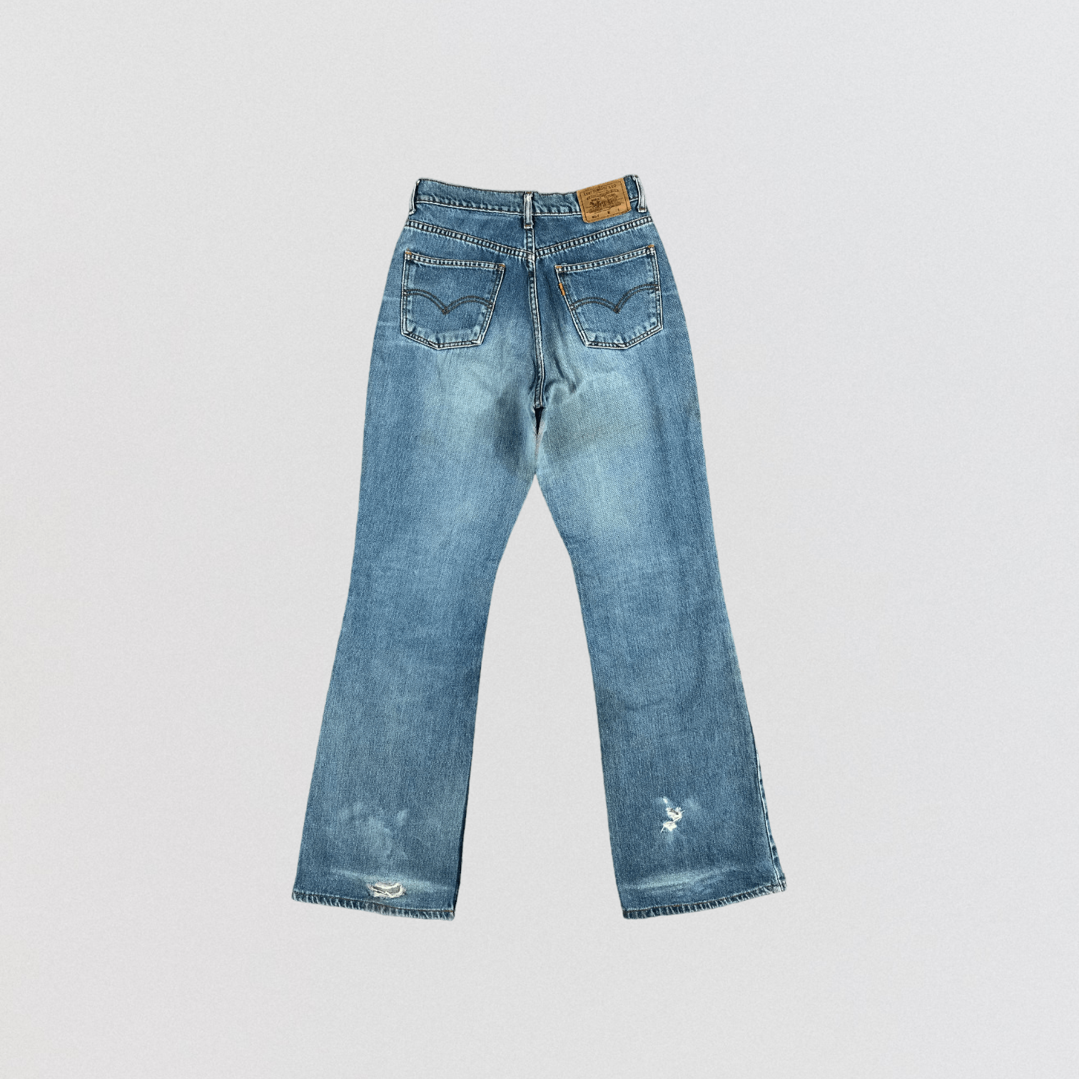 Levi's × Vintage 90s Vintage Blue Wash Levis 857 Flare Jeans-JM2139 Size 27" / US 4 / IT 40 - 2 Thumbnail