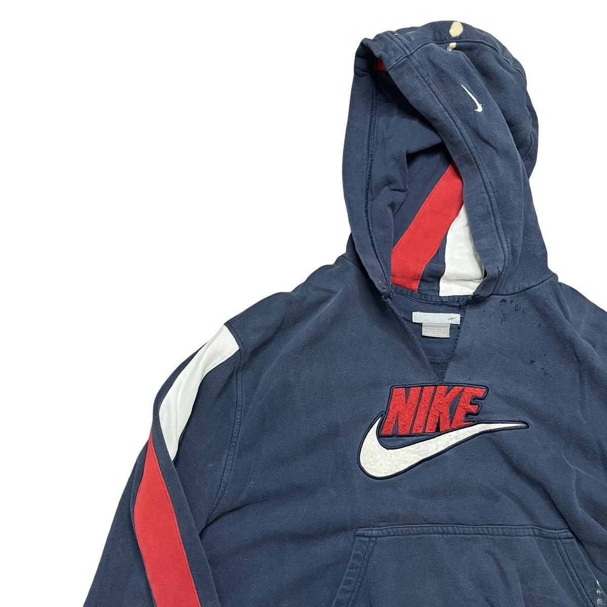 Nike × Vintage vintage y2k thrashed nike hoodie Size US XL / EU 56 / 4 - 4 Thumbnail