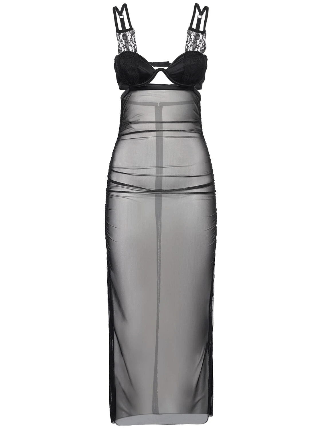 DOLCE&GABBANA Black Stretch Midi Dress New & Authentic