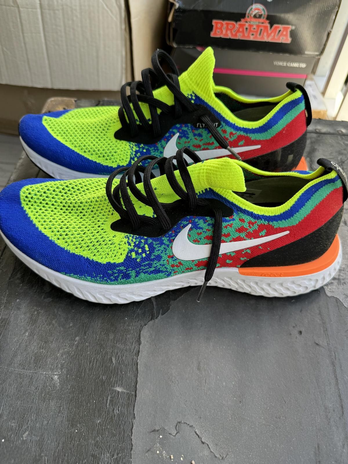 Nike Rare Ltd Edition Nike Epic React Flyknit Belgium Running Size US 12 / EU 45 - 3 Thumbnail