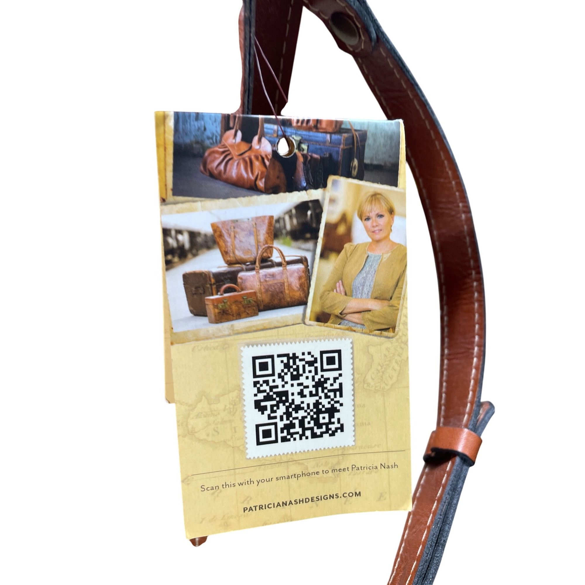 Patricia Nash Patricia Nash Womens Brown Italian Leather Handbag Shoulder Size ONE SIZE - 5 Thumbnail