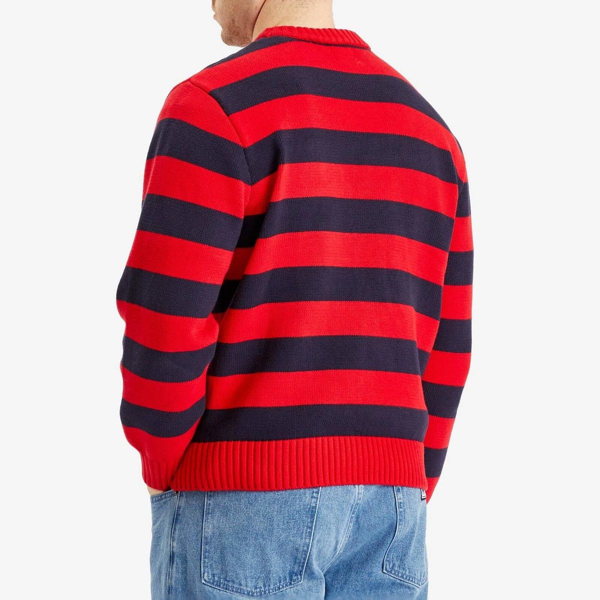 Patta o1mle1025 Patta Striped Flag Knitted Sweater in Red/Navy Size US L / EU 52-54 / 3 - 4 Thumbnail