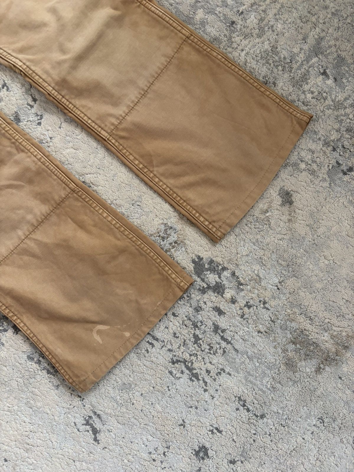 Isamu Katayama Backlash Suede Pocket Oil Stained Bootcut Pant Size US 29 - 4 Thumbnail