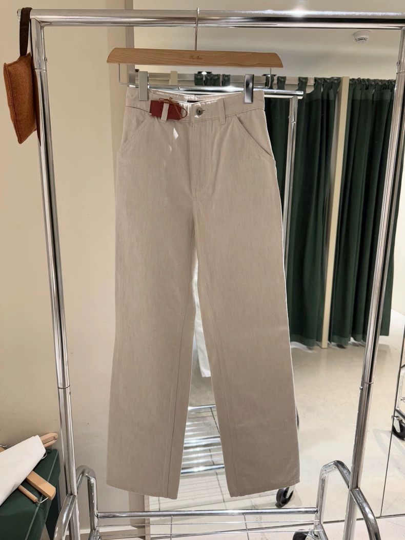 Loro Piana LORO PIANA Women's cement gray high waist soft jeans Size 24" / US 00 / IT 34 - 2 Thumbnail