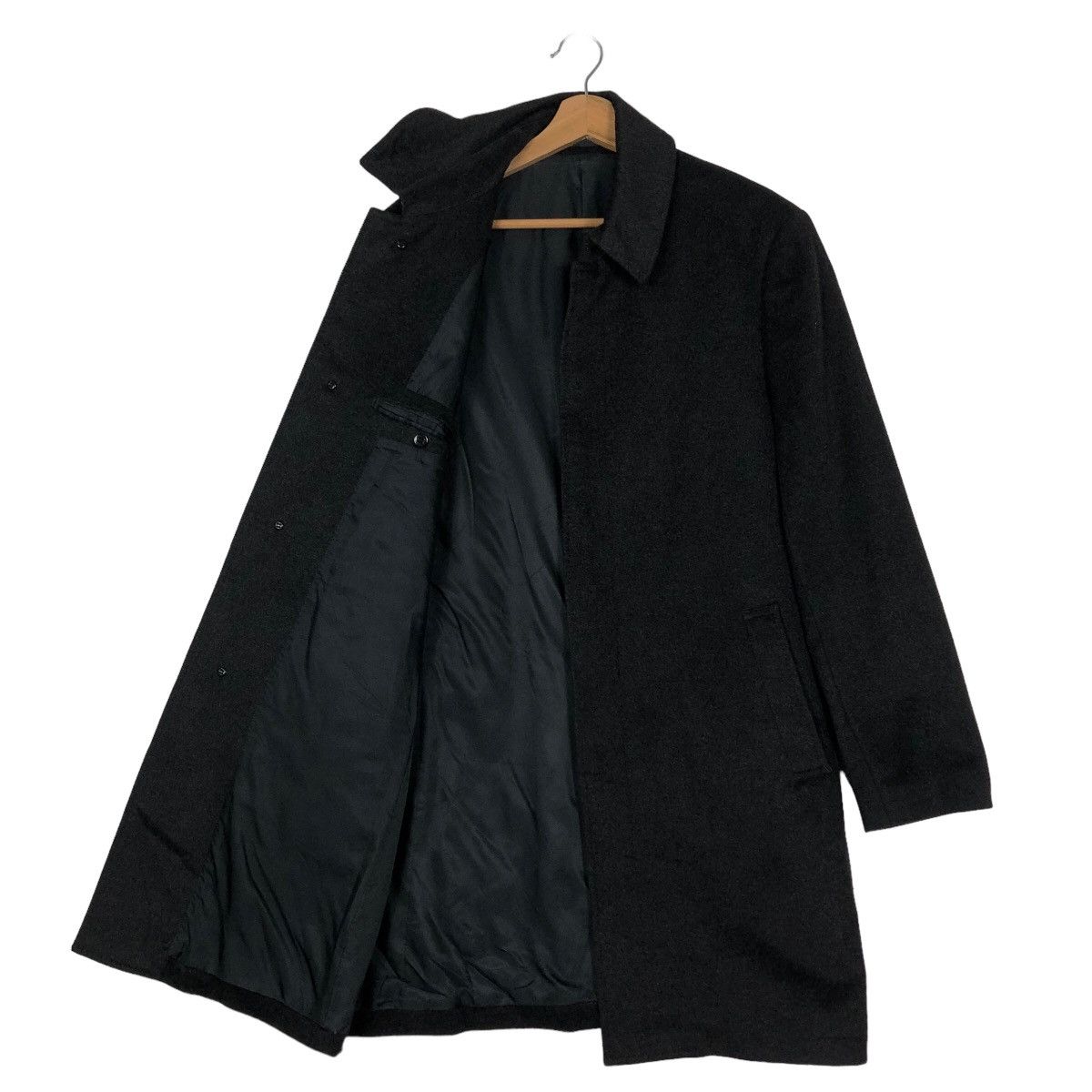 Japanese Brand 🔥Vintage Long Jacket Rich Black Comme Ca Ism Issey Miyake Size US M / EU 48-50 / 2 - 8 Thumbnail