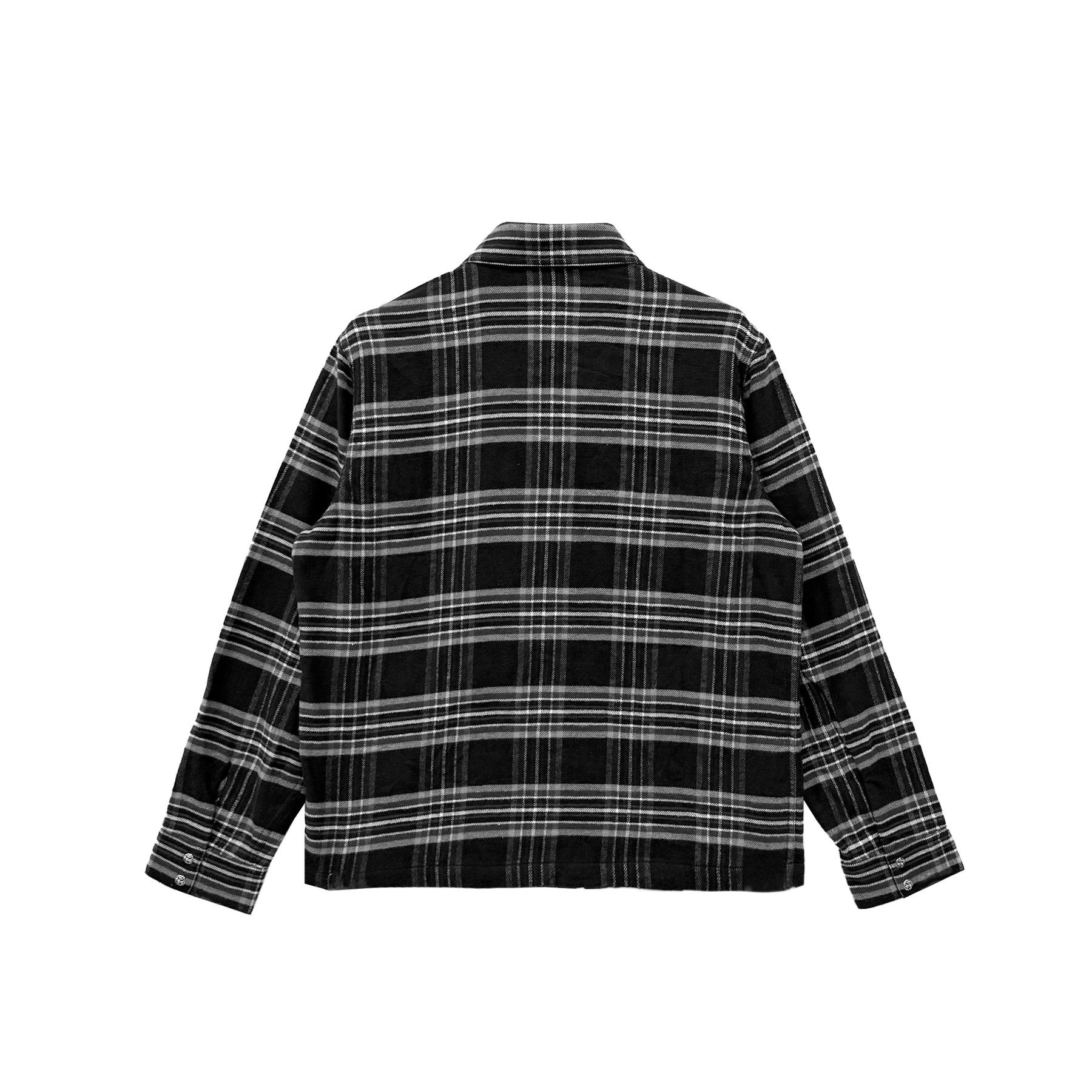Chrome Hearts Chrome Hearts Black&Gray Work Dog Flannel Plaid Shirt Size US M / EU 48-50 / 2 - 2 Thumbnail
