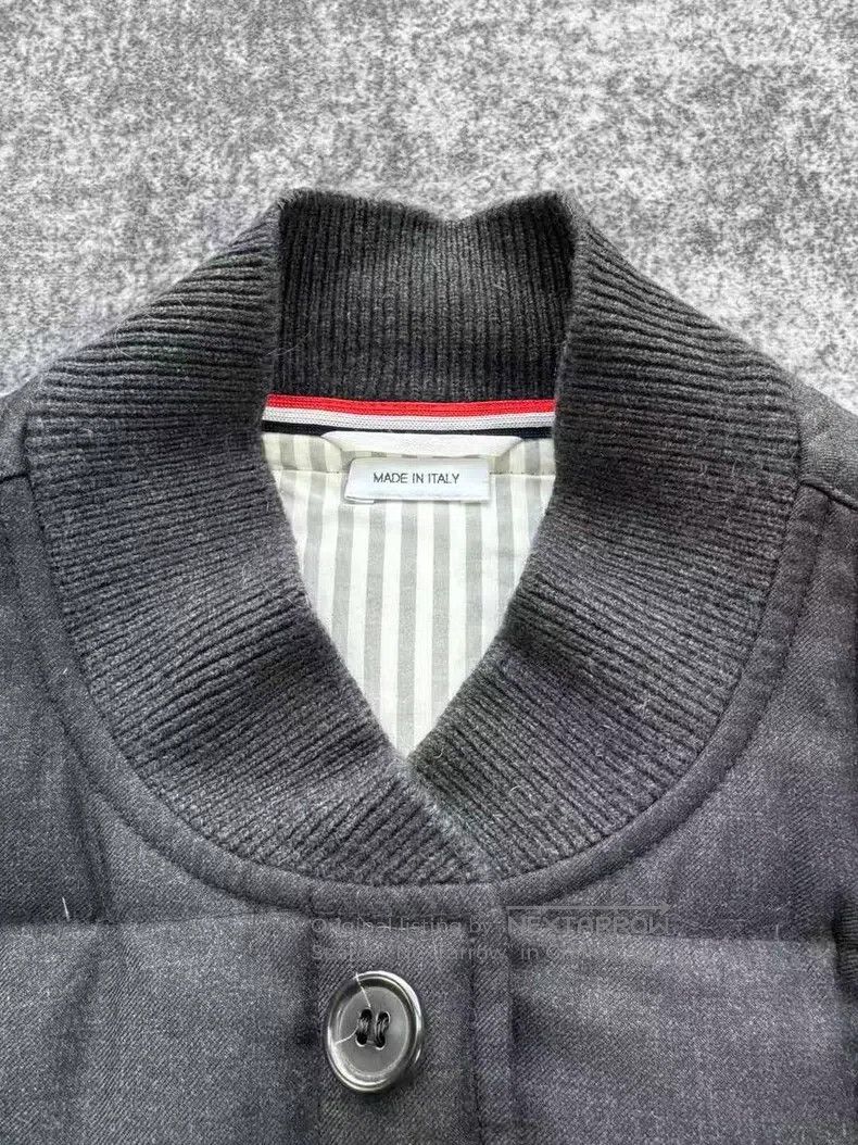 Thom Browne Thom Browne Woolen Herringbone Down Jacket Size US S / EU 44-46 / 1 - 3 Thumbnail