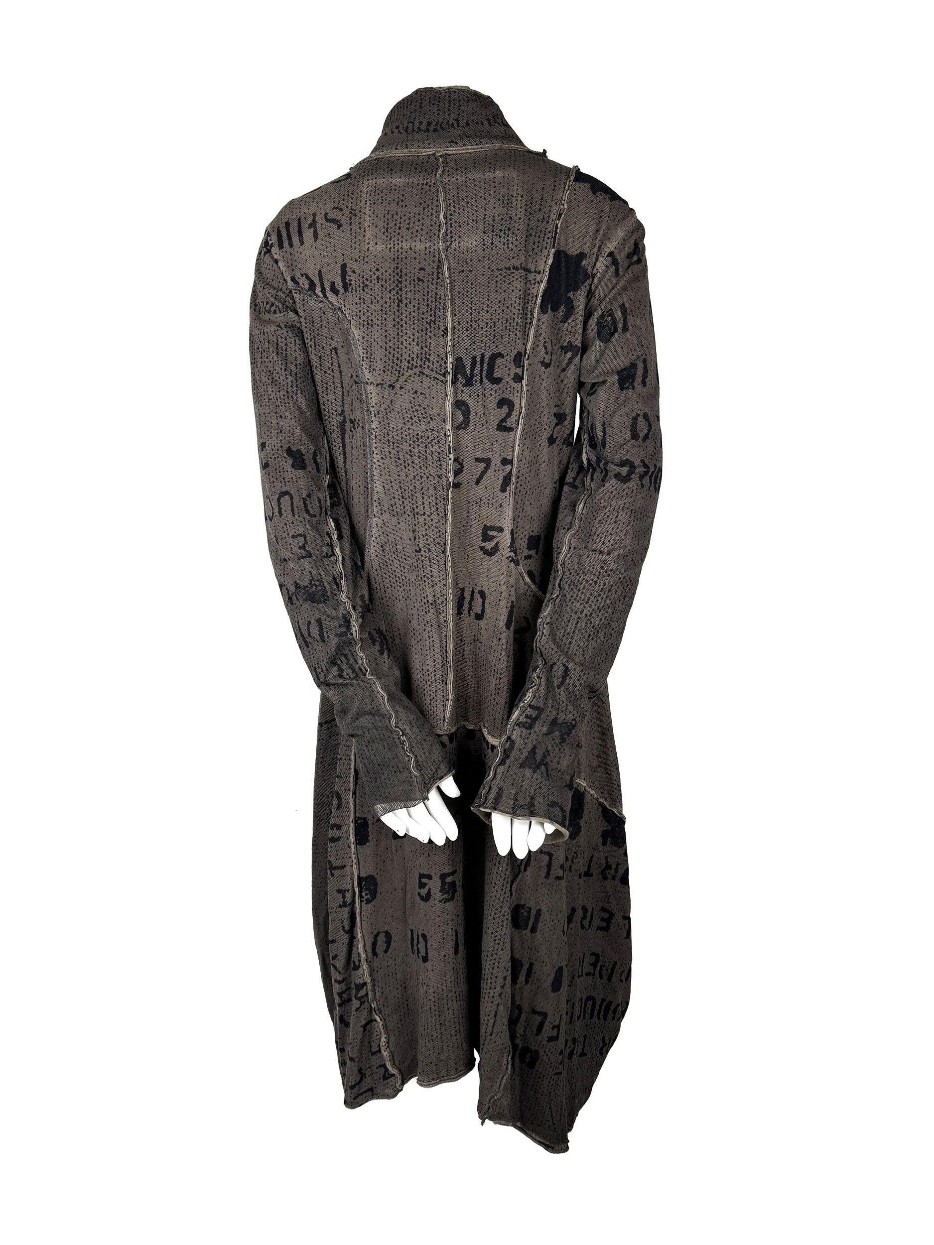 Rundholz Rundholtz Black Label Dress Patchwork Print Mesh Olive Size S / US 4 / IT 40 - 5 Thumbnail