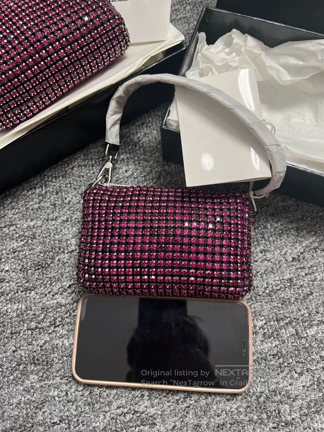 Alexander Wang Alexander Wang Mini Pink Rhinestone Handbag. Size ONE SIZE - 4 Thumbnail