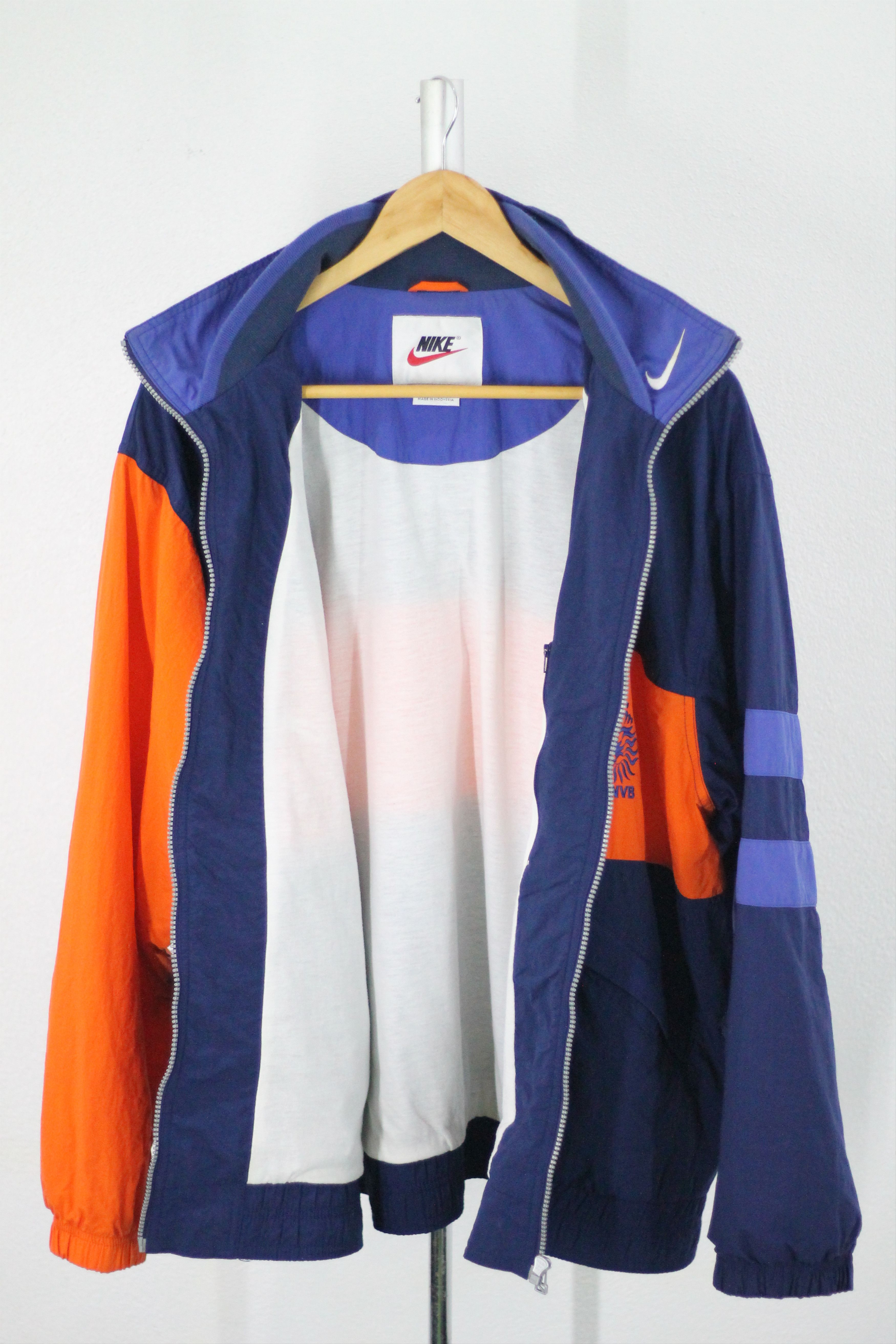 Nike × Vintage Vtg 90s Nike KNVB Netherlands Team Big Logo Track Jacket Size US XL / EU 56 / 4 - 8 Thumbnail