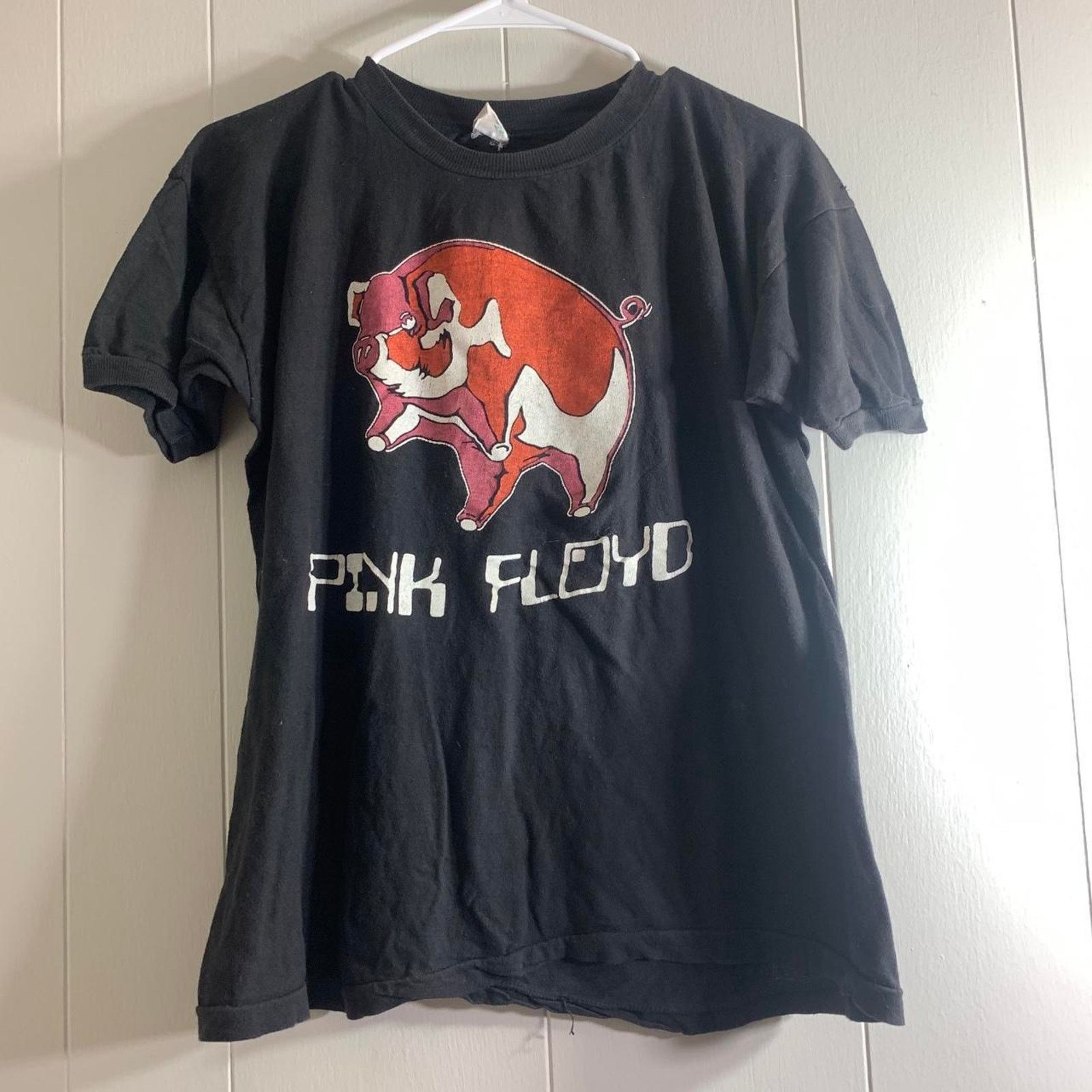 Vintage 1977 PINK FLOYD 77 Animals Tour double sided tee shirt L Pig Size US L / EU 52-54 / 3 - 2 Thumbnail