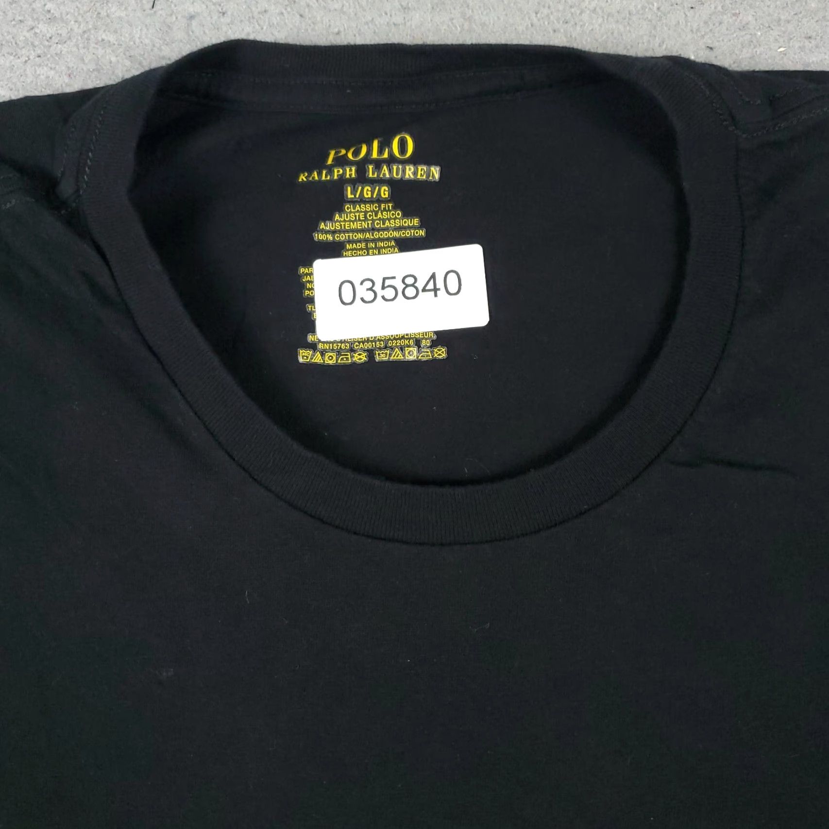 Ralph Lauren Ralph Lauren T-Shirt Mens Large Black Pony Logo Casual Short Sleeve Crew Neck Cotton 90s Sports American Mens Size US L / EU 52-54 / 3 - 3 Thumbnail