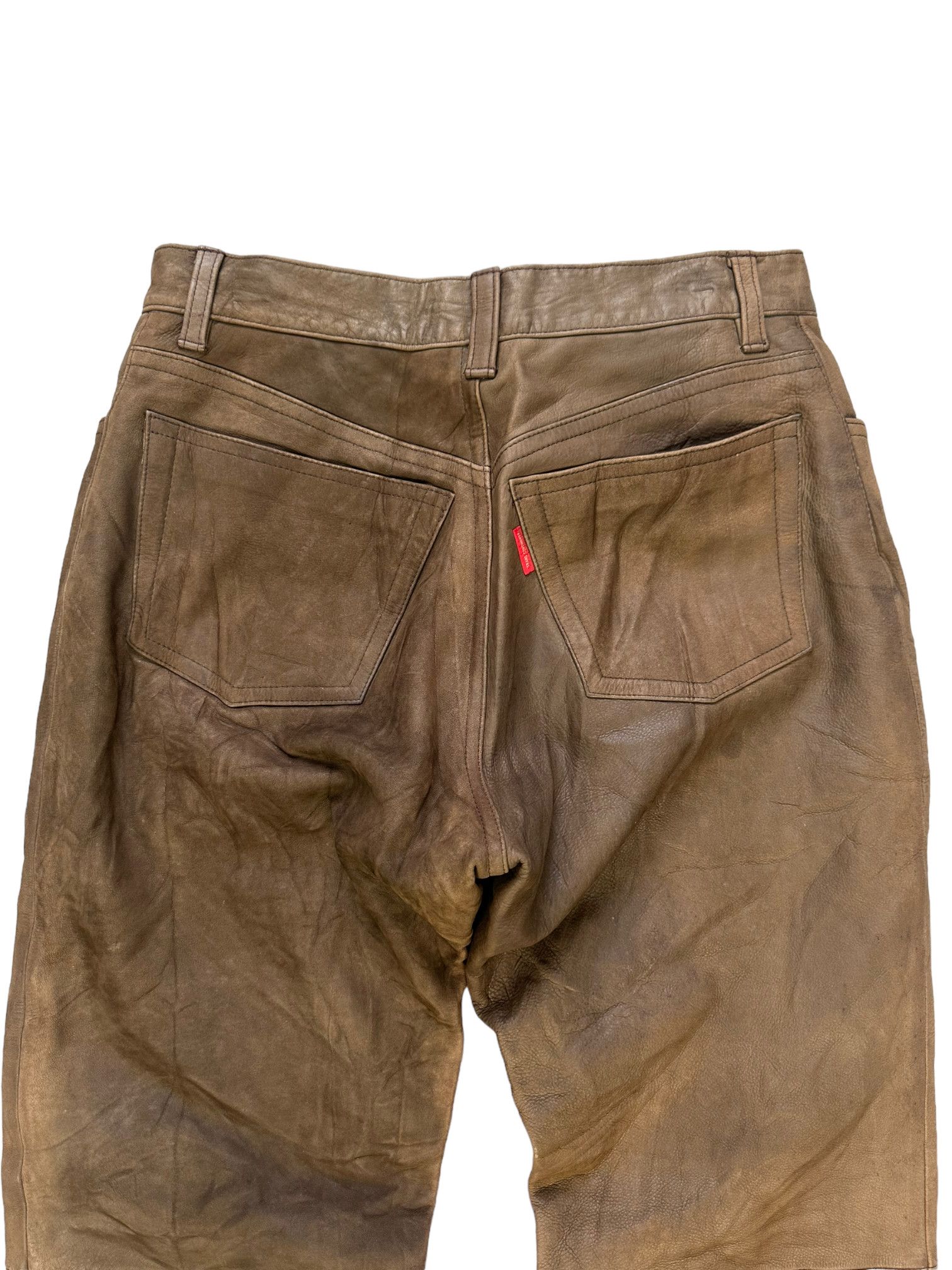 Japanese Brand TRANS CONTINENTS LEATHER PANT #7914-189 Size US 28 / EU 44 - 11 Thumbnail
