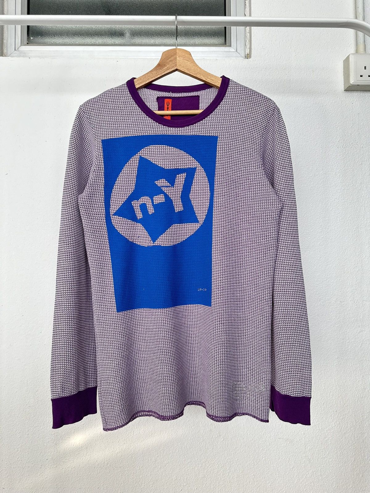 If Six Was Nine 2000's SHU knit waffle long sleeve Size US M / EU 48-50 / 2 - 7 Thumbnail