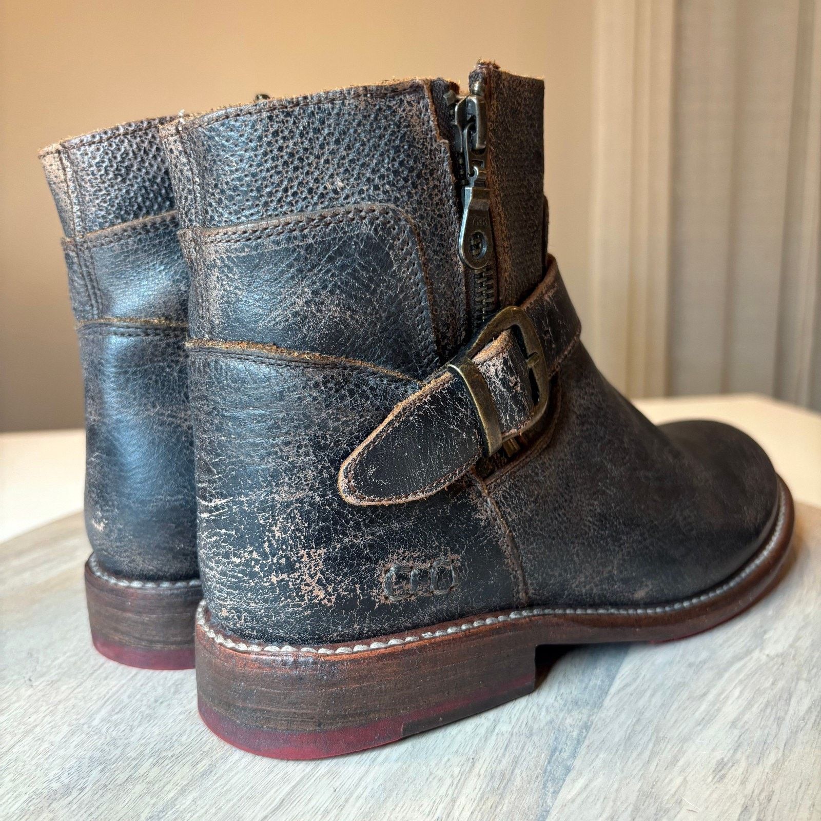 Bed Stu Bed Stu Becca Women's Leather Ankle Boots Buckle Zip Size 7 Size US 7 / IT 37 - 6 Thumbnail